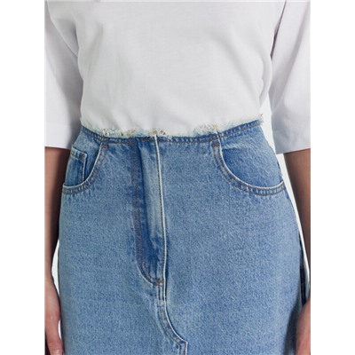 ЮБКА ЖЕНСКАЯ ДЖИНСОВАЯ 2024-DSK701-1