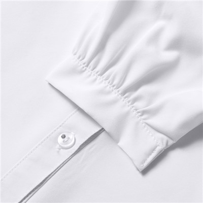 Блузка для девочек, цвет белый, рост 122 см