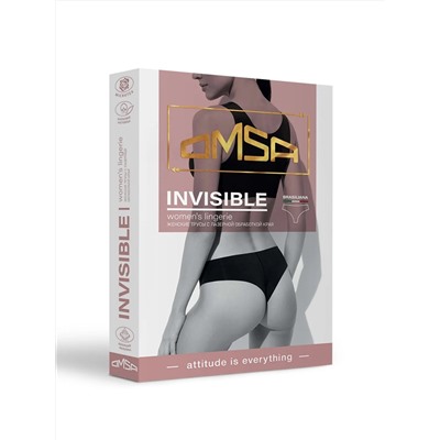 Omsa Трусы 2. OmD 2612B Invisible Brasiliana (лазерная обработка края), PA
