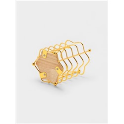 Сушилка для столовых приборов "Старлайт" 11*11*15,5 см, цвет золотой