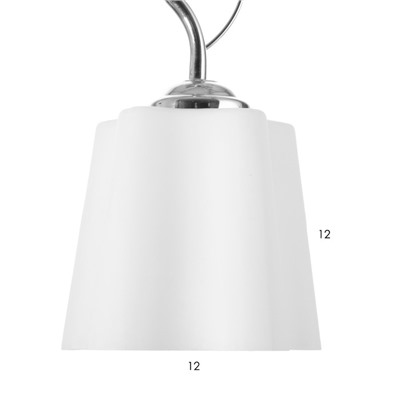 Светильник ЭкономСвет Martina 3×40 Вт Е27 хром 60×14×65(31)см