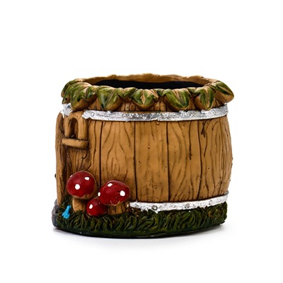 Декоративный горшок для цветов «Домик», 350 мл, 10×10×8 см, керамический, Greengo