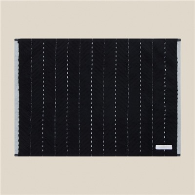 Коврик махровый SL HOME: Lines «Дарк Маре», 50×70 см, хлопок 100%