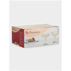 Бокалы для шампанского Bistro, 280 мл, набор 6 шт., стекло, прозрачные