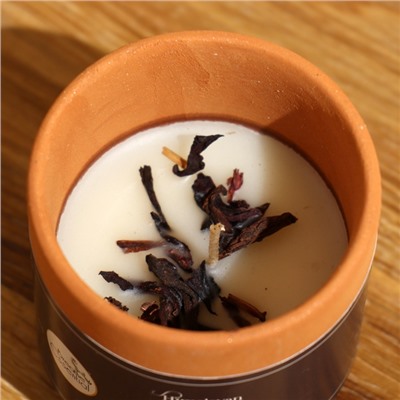 Свеча ароматическая в баночке, 70 г, соевый воск, hibiscus