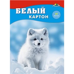 Набор картона белого А4  20л "Белый пушистик" С2621-10 АппликА