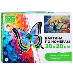 Набор для рисования "Картина по номерам 30х20 см. Грустный пёсик"