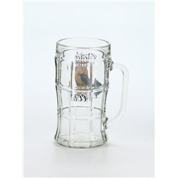 Кружка пивная стеклянная «Сила, честь», 500 мл, 18+