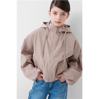 Куртка текстильная с полиуретановым покрытием для девочек (ветровка) PLAYTODAY, 1244408