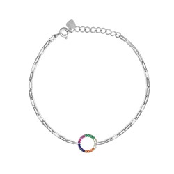 Браслет, куб.циркон., SL-FCN24