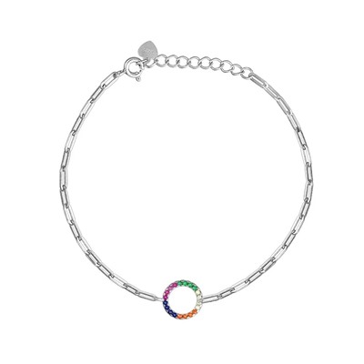 Браслет, куб.циркон., SL-FCN24