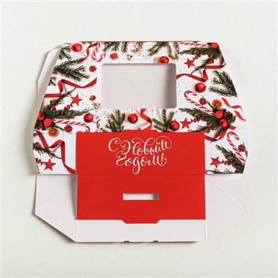 Коробка складная «С Новым годом», 10×8×3.5 см