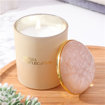 Ароматическая свеча в стакане Aroma collection, 260 г, цитрус, сандаловое дерево, в тубусе