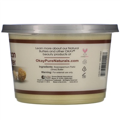 Okay Pure Naturals, African Shea Butter, White  Smooth, 13 oz (368 g)