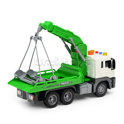 Машина "Эвакуатор спортивных машин" 1:16 (свет, звук) в коробке