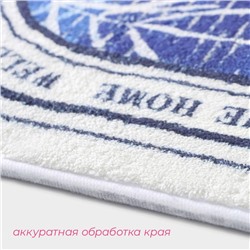 Коврик для дома Доляна Tonight, 40×60 см, синий