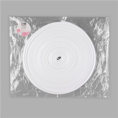 Стропа ременная, 20 мм, 50±1 м, плотность 6.5 г/м, белая №3