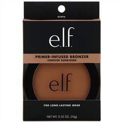 E.L.F., Primer-Infused Bronzer, бронзер с праймером, оттенок Forever Sunkissed, 10 г (0,35 унции)