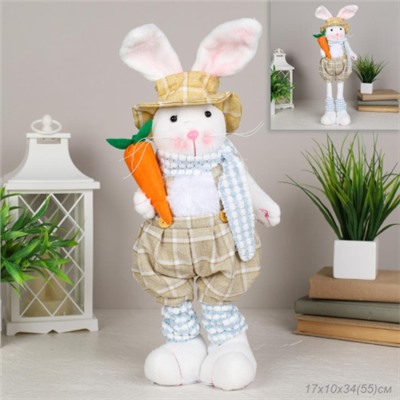 Декоративное украшение Кролик на телескопических ножках 34/55 см / GH-19/2 /уп 20/60/
