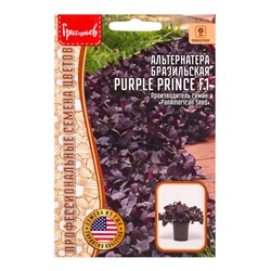 Семена цветов Альтернатера Purple Prince F1 бразильская 3 шт. 12.29 г