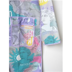 Плащ из полимерного материала для девочек (дождевик)