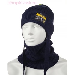 02-3-M Комплект флис (шапка+снуд) (50-52)