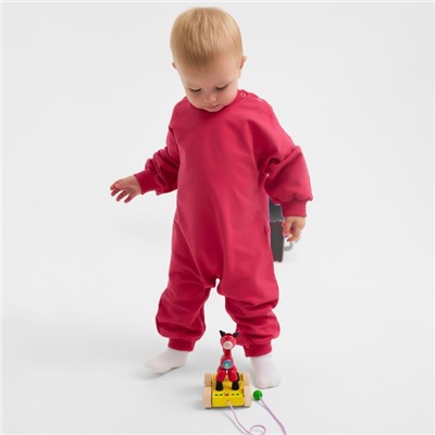 Комбинезон детский MINAKU, рост 56-62 см, малиновый