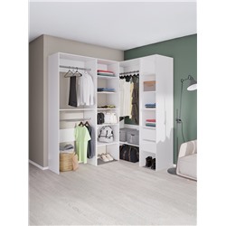 Вешалка модульной гардеробной системы «Модус», 2090×800×420 мм, цвет белый