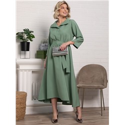 Платье Лорита (серо-зеленое) П15153-16М