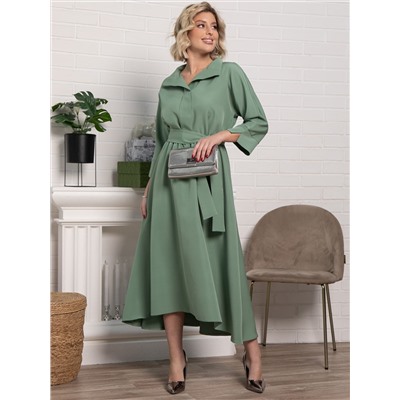 Платье Лорита (серо-зеленое) П15153-16М