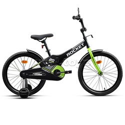 Велосипед 20" Rocket Phoenix, цвет черно/зеленый