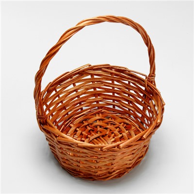 Корзина плетёная для хранения «Улей», ива, с ручкой, цвет медовый, набор 3 шт.