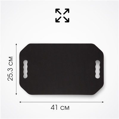 Зеркало с ручками, 20×28/25.3×41 см, чёрное