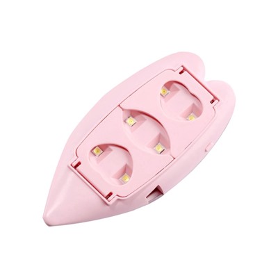 УЦЕНКА Лампа для маникюра LUF-09, UV/LED, 6 Вт, 6 диодов, розовая