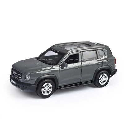 Машина металл Haval Dargo 12 см, (дв, багаж, темно-серый) инерц, в коробке