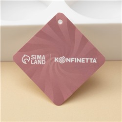 Форма для муссовых десертов и выпечки KONFINETTA «Круг», 39×8×4.7 см, 5 ячеек d=7.2 см, силикон, белая