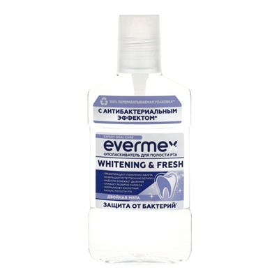 Ополаскиватель для рта Evermex Whitening& Fresh, 250 мл