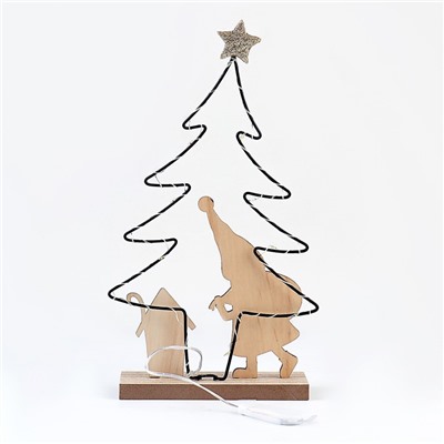 Декор с подсветкой «Ёлка» 20×6×20.5 см