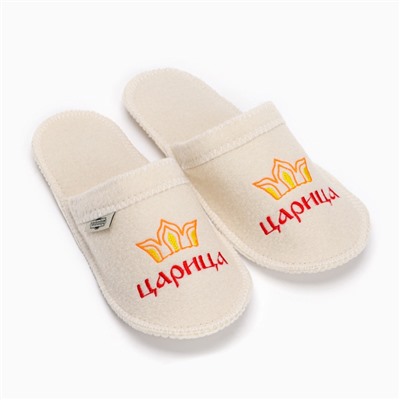 Набор для бани и сауны «Царица», 5 предметов: шапка, коврик, рукавица, тапочки, портфель, «Добропаровъ»