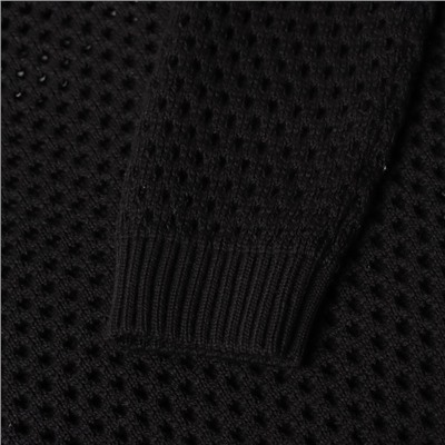 Джемпер сетка женский MIST Knitwear, размер 44-46, чёрный