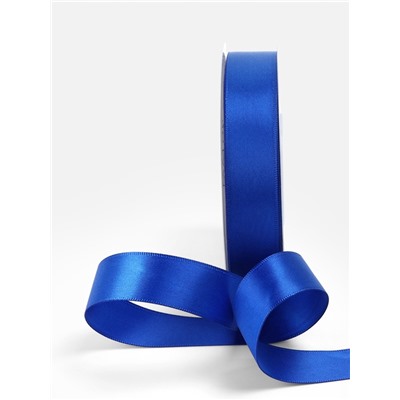 Лента атласная TEIRA, двухсторонняя, 20 мм, 25±1 м, синяя №0329