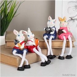 Фигурка Кролик висячие ножки 13 см / 1126 /уп 4/240/