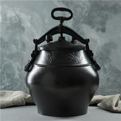 Афганский казан Шафран, 20 л, алюминий, чёрный