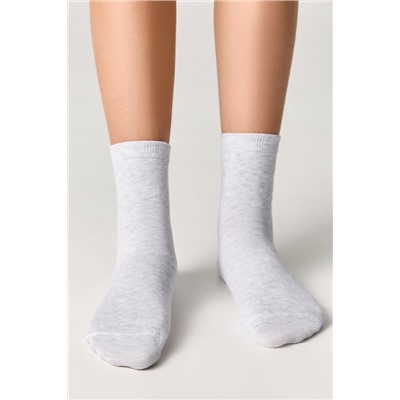 Классические Conte-kids TIP-TOP Однотонные хлопковые носки с вышивкой