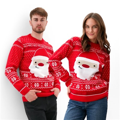 Свитер вязаный новогодний KAFTAN Santa, размер 42