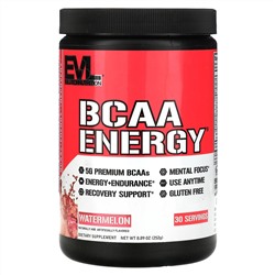 EVLution Nutrition, BCAA ENERGY, Watermelon, 8.89 oz (252 g)