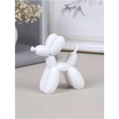 Статуэтка Собака 9х4х10 см / DG-003W /уп 18/белая