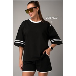 Женский костюм оверсайз из хлопка Happyfox