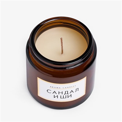 Ароматическая cвеча в банке «Сандал и ши», 6.2×6.2×6.5 см, 9 ч