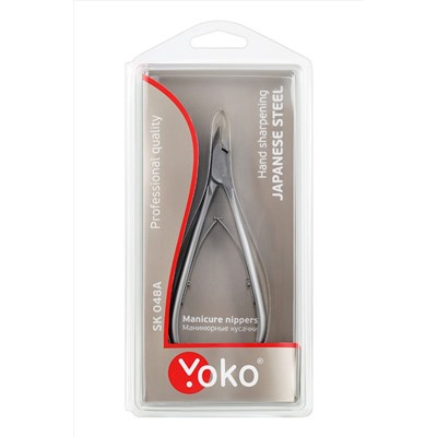 YOKO Кусачки маникюрные для кутикулы / Professional Quality SK 048A, двойная пружина, ручная заточка, 7 мм KRISTALLER, 1111566